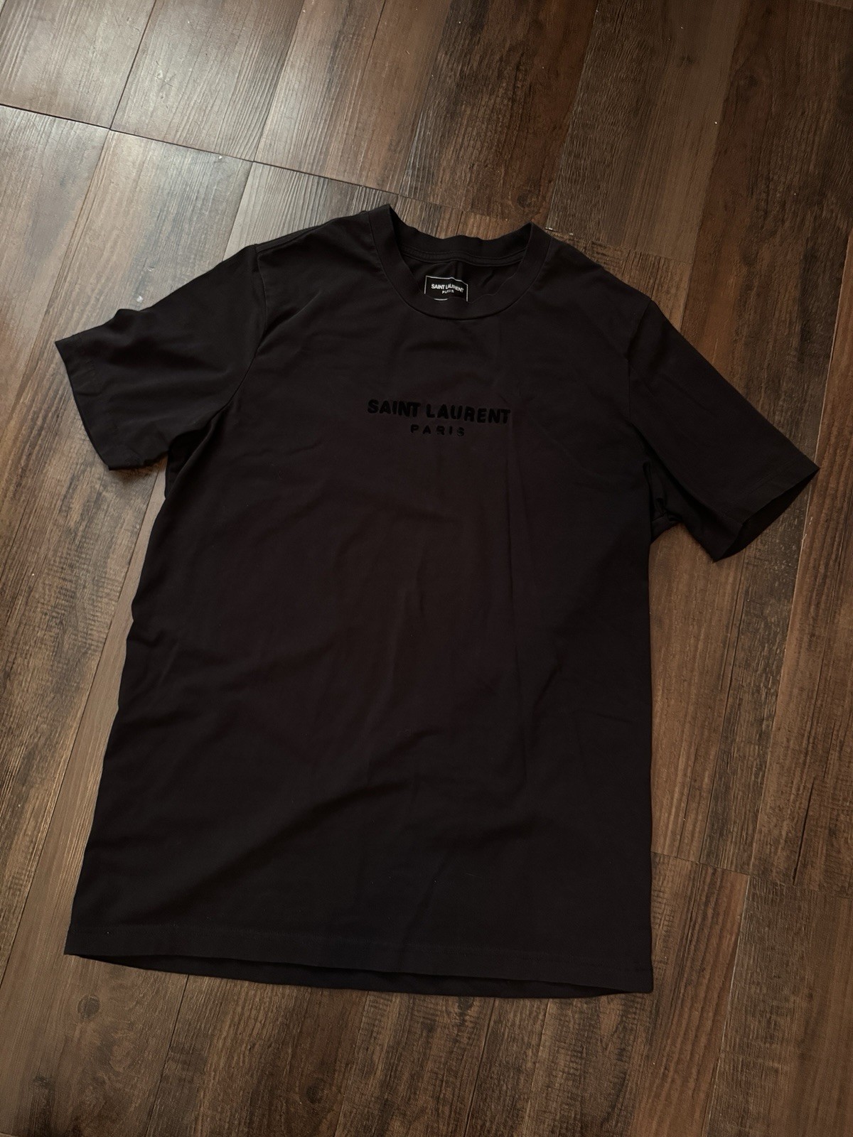 Camicia Saint Laurent uomo taglia media scritta manica corta