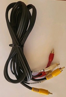 RCA 6 Ft Composite Audio/Video Cable Yellow/White/Red Male to Male DVD/VCR/SAT