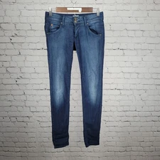 Hudson Blue Denim Low Rise Lightweight Stretch Skinny Jeans USA 25 (25x32)