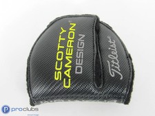 New! Scotty Cameron Phantom Carbon/Yellow Mallet Putter Headcover - 523967