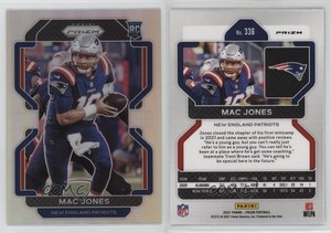 2021 Panini Prizm Rookie Silver Prizm Mac Jones #336 Rookie RC
