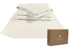 100 Organic Cotton Twin Bed Sheets 300 Thread Count 3-Pc GOTS Certified Undyed