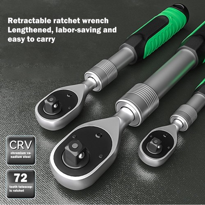 #ad 72 Tooth Extendable Socket Wrench Sealey Ratchet Handle Socket Wrench 3 8quot; 1 4quot; $58.87