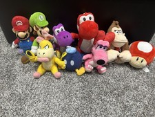 super mario plush lot mario luigi Donkey Kong And More