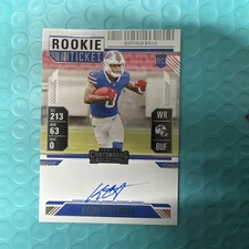 2024 Contenders Keon Coleman Rookie Ticket RPS Variation Auto RC VAR #117 Bills