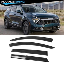 For 23-25 Kia Sportage 4PCS Window Visors Sun Guards Rain Deflectors Vent Shade