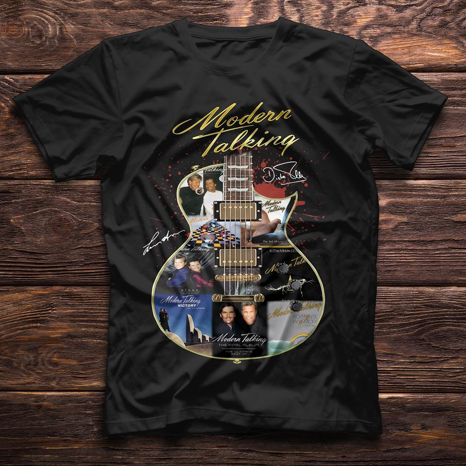 Collection Modern Talking Band Gift For Fan S-2345XL Black T-shirt