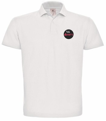 The Dors Rock Music  Bestickte Weiß Polo Poloshirt Premium-Qualität- 288-WS