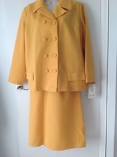 Vintage, neu mit Etikett,, CRIMPOLENE ROCK ANZUG, HELLGELB, VON REMARQUE, H&Uuml;FTE 44