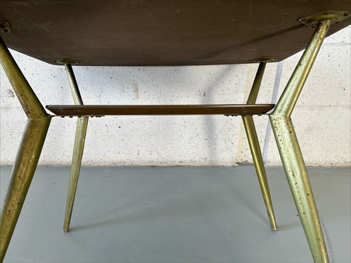 Mid Century Modern Coffee/side Table Aluminum Legs Formica Top - Picture 15 of 15