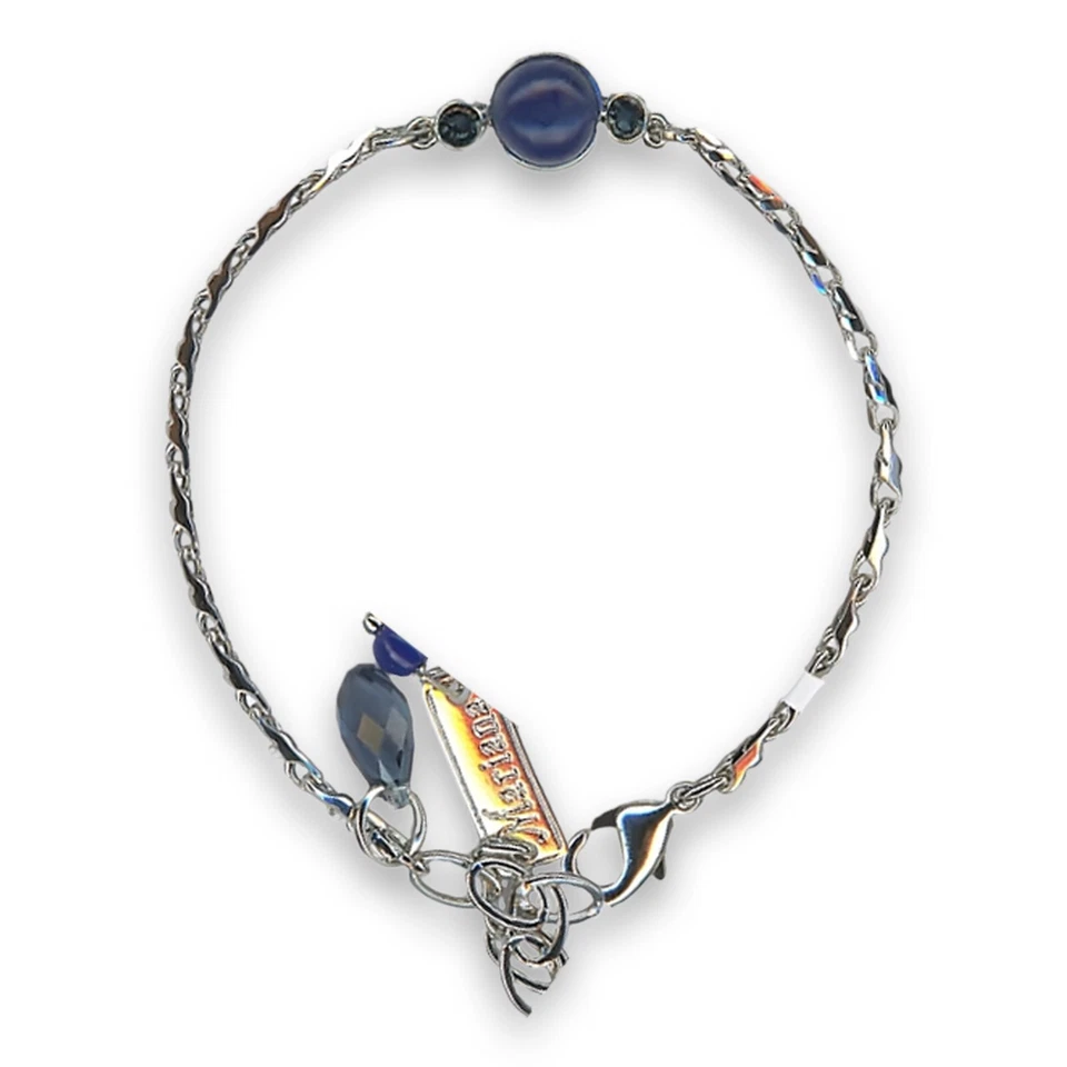 Pulsera de Mariana Mujer Elegante Sodalita Mineral y Cristales Swarovski Azules Foto 2 de 4