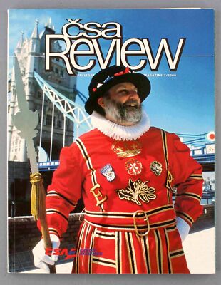 CSA REVIEW AIRLINE INFLIGHT MAGAZIN 2/2000 FLOTTENBILDER ROUTENKARTE BEEFEATER