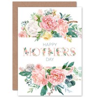 Muttertag Aquarell Blumenstrauß Mama Muttertagskarte