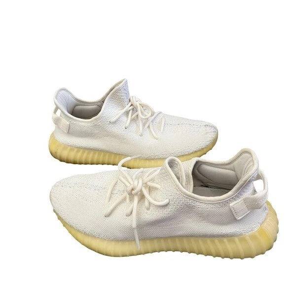 Adidas Yeezy Boost 350 V2 Triple bianche CP9366 taglia 11 5 usate maglia Primeknit OG