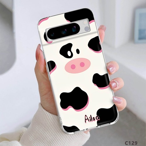 Personalised Phone Case Cartoon Animal Cover For Google Pixel 9 Pro XL 8A 7A 6 5 - Picture 18 of 55