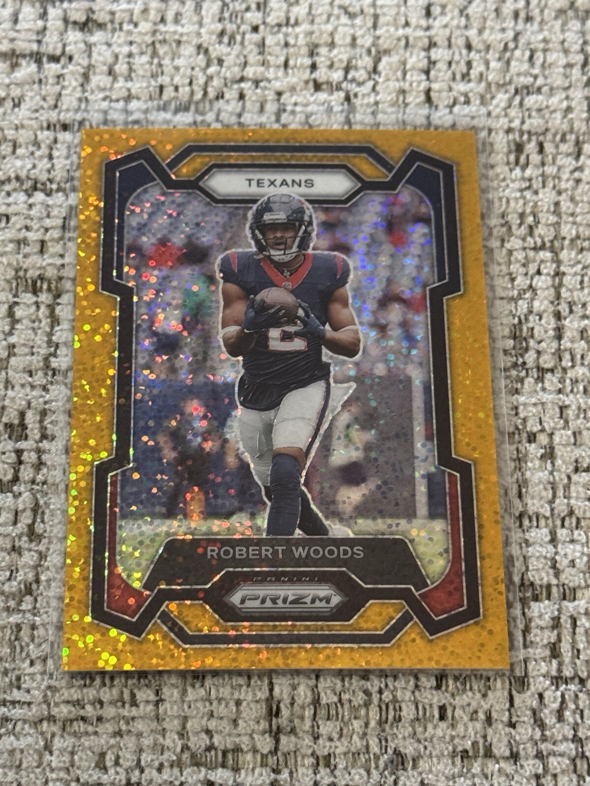 2024 Robert Woods Panini Prizm Gold Sparkle /24 #123