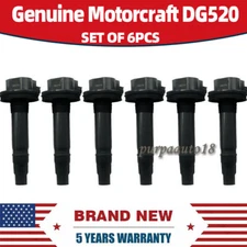6Pcs Motorcraft DG520 Ignition Coils Ford 07-13 Lincoln Mercury 3.5/3.7L Genuine