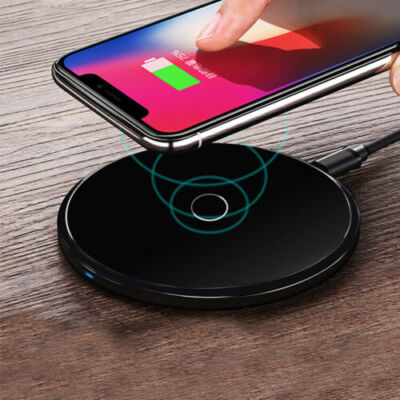 Qi Wireless Fast Charger Handy kabellos Induktive Ladestation Smartphone 405209