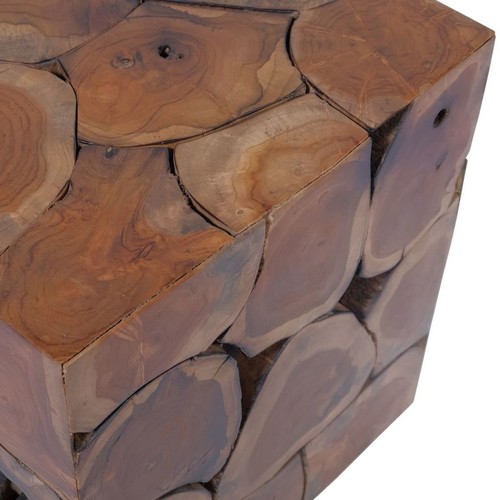 Stool Solid Teak 40x40x45 I6V0 - Picture 4 of 9