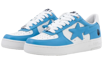 A BATHING APE BAPE STA ライトブルー ホワイト A Bathing Ape 