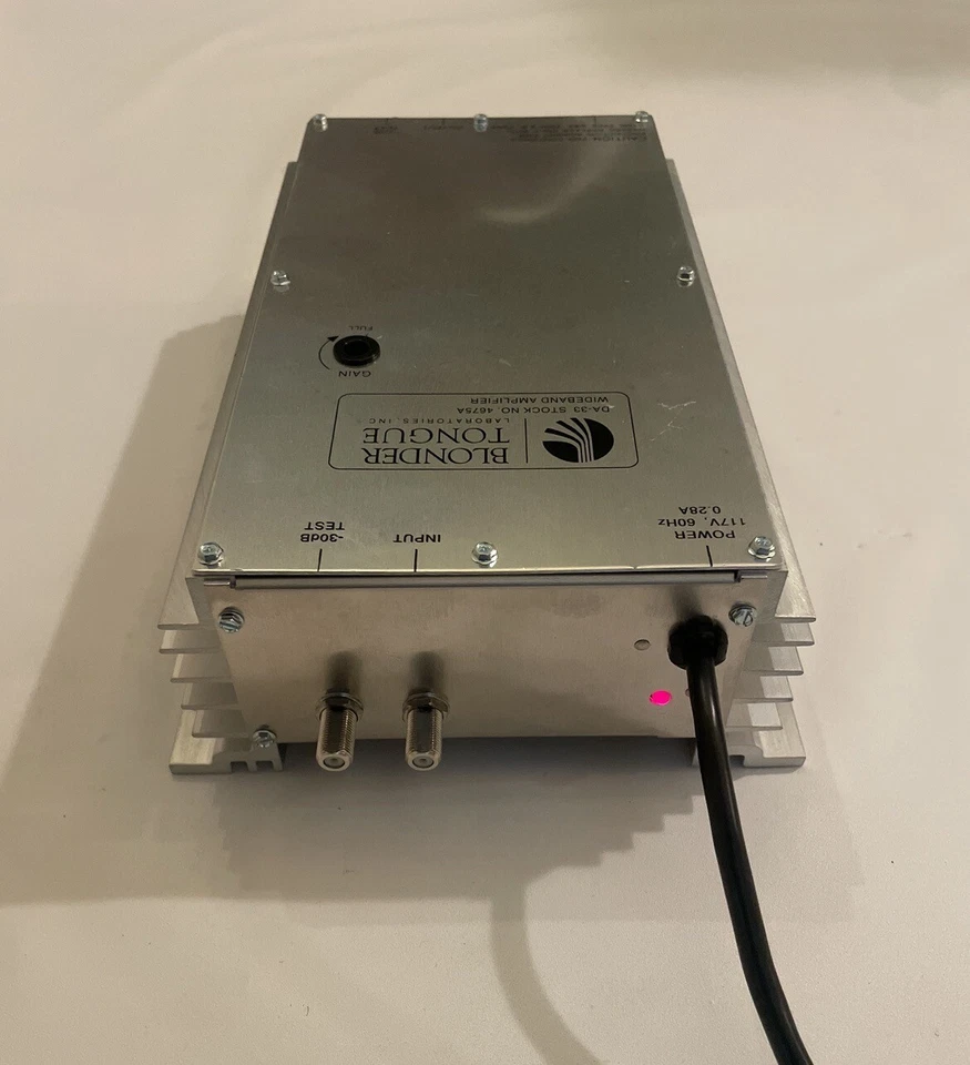 Blonder Tongue Laboratories DA-33 Stock No. 4675A WideBand Amplifier - Image 3 of 4