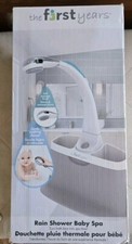 Tomy Rain Shower Baby Spa-Soft Massaging Brush-One Hand Water Flow Control-NIB