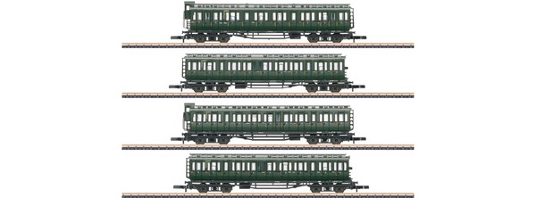 Spur Z MäRklin 87565 Wagen-Set Reisezug 4-Tlg. AB4 / B4 Db Neu Ovp-image