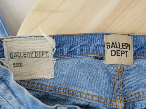 Gallery Dept 5001 Denim Jeans Size 32 Light Wash 32x31 - Picture 12 of 13