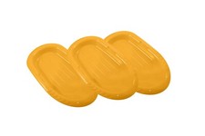 Superio 36" Yellow Toboggan Snow Sled for Kids Durable Plastic Slider - 3 Pack