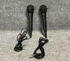 Ion Wired Microphones Pair w/ On/Off Button Black