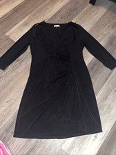 Calvin Klein V Neck Dress in Black Size: 12 EUC