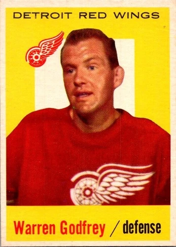 1959-60 Topps WARREN GODFREY Detroit Red Wings #27 EX/MT Condition