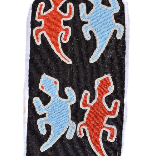 Yoruba Beaded Lizard Diviner's Panel Nigeria - Picture 4 of 8