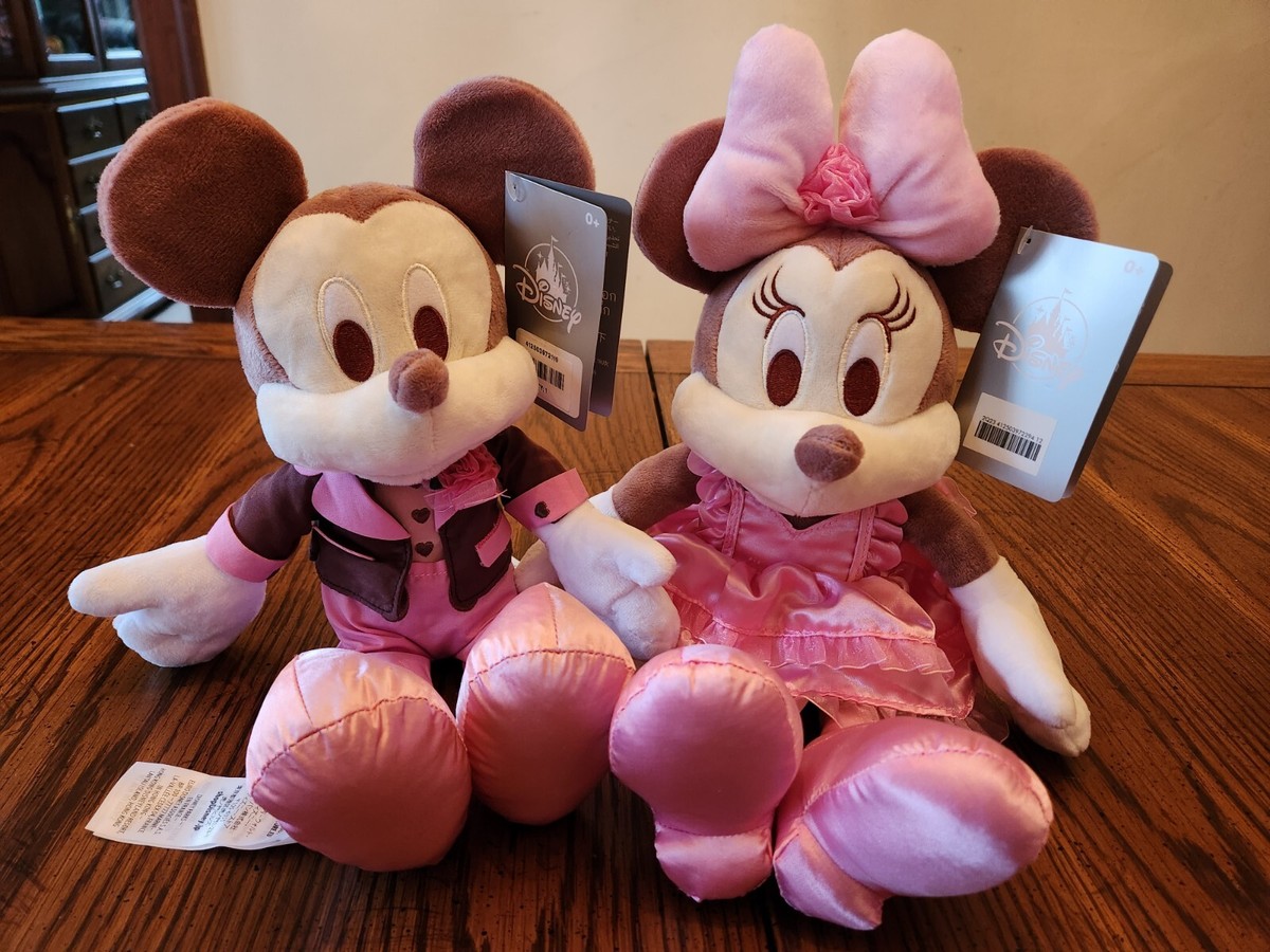 Disney Mickey Mouse Minnie Mouse Valentine's Day Plush 11'' New