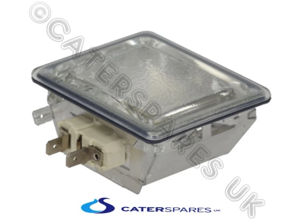 CUPPONE PIZZA OVEN RECTANGULAR LAMP FITTING & GLASS LENS COVER GAURD PARTS