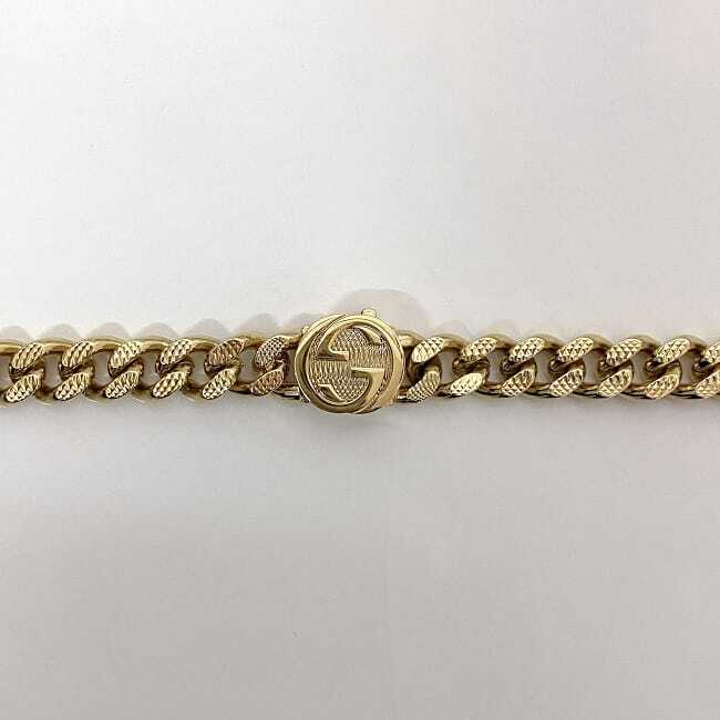 Gucci Adidas Necklace f-21706 Gold Good Condition GP Golmet Gucci Adidas Necklace f-21706 Gold Good Condition GP Golmet