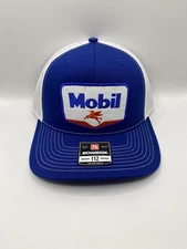 Mobil Gas/Fuels Throwback Trucker Hat, Richardson 112 snap-back style.  NWT!