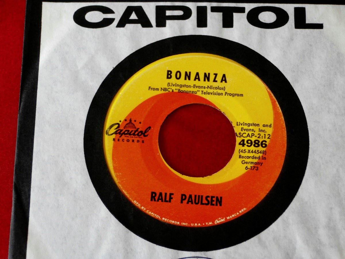 RALF PAULSEN~ BONANZA~ VG++~ THE NAVAJO KID~ CAPITOL RECORDS