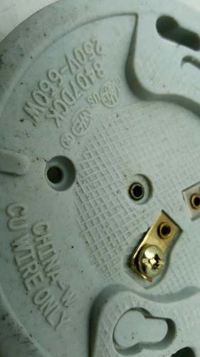 Porcelain WALL Light Socket 250V - 650W Have Many, COMBINE SHIPPING electrical - Imagen 4 de 6