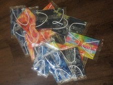 Disposable Face Masks Lot of 20 Individually Wrapped RAINBOW COLORS
