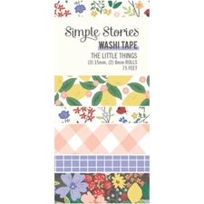 Crafts Decorative Tape Washi SS The Little Things Floral Lemons Ladybugs Checks