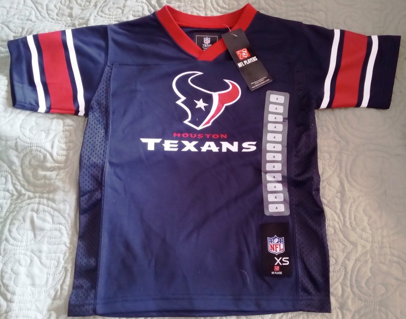 NEW-NFL HOUSTON TEXANS YOUTH FOOTBALL MESH EX SMALL (4)  NFL PLAYERS KIDS JERSEY