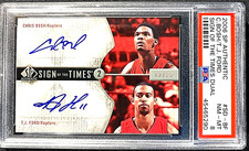 SSP /15 2006 PSA 8 AUTHENTIC SIGN OF THE TIMES CHRIS BOSH TJ FORD DUAL AUTO 1379
