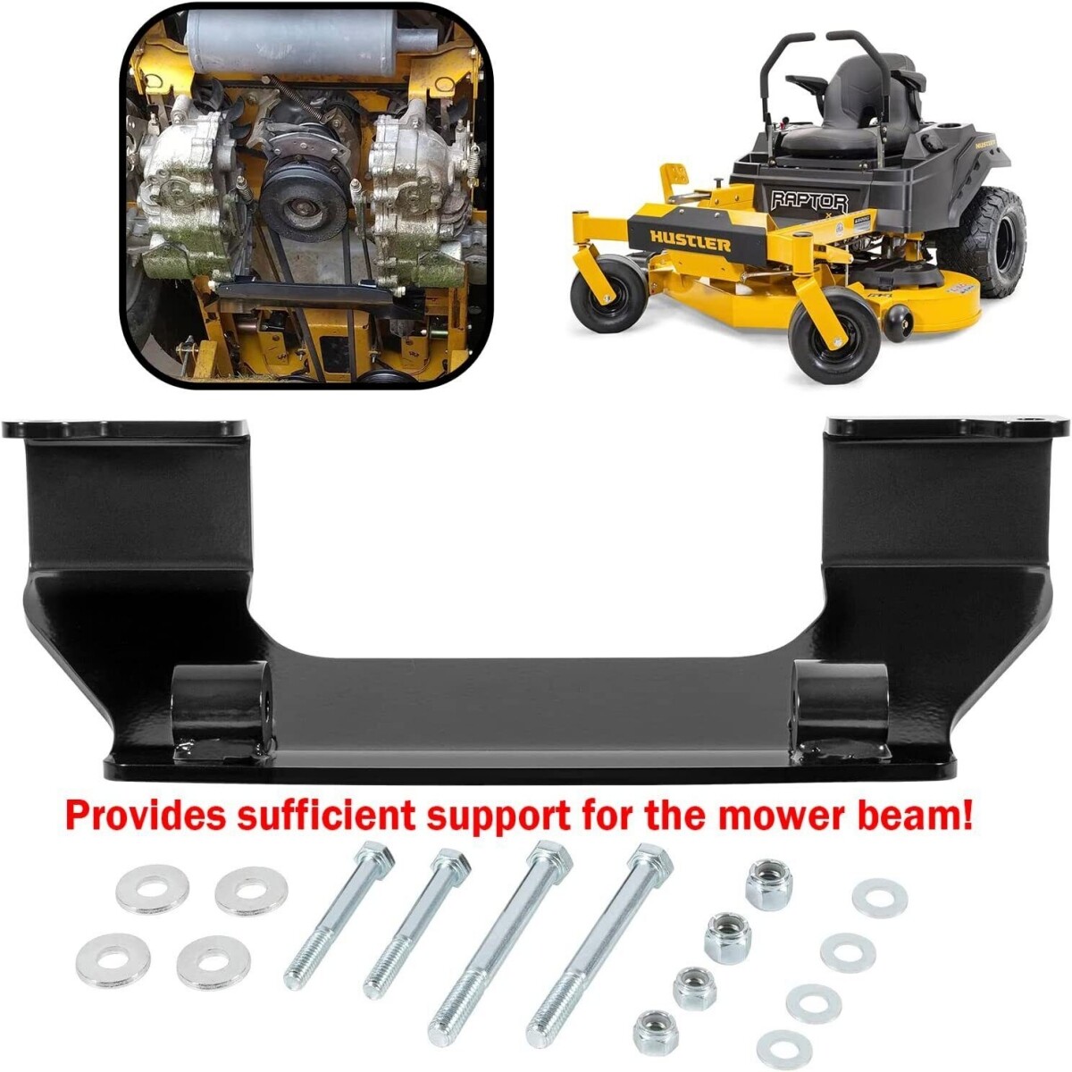 123292 Transaxle Cross Brace New Upgraded For Hustler Raptor Riding Mower SD/SDX