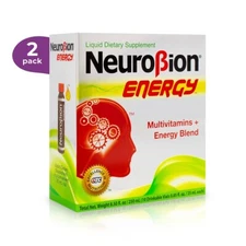 2 PACK - NEUROBION - ENERGY - LIQUID DIETARY SUPPLEMENT - 10 VIALS