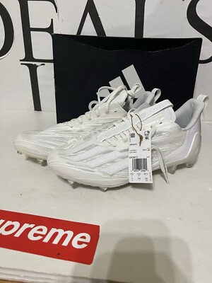 Adidas ADIZERO 12.0 Football Cleats Triple White GX5413 Men s Size 11