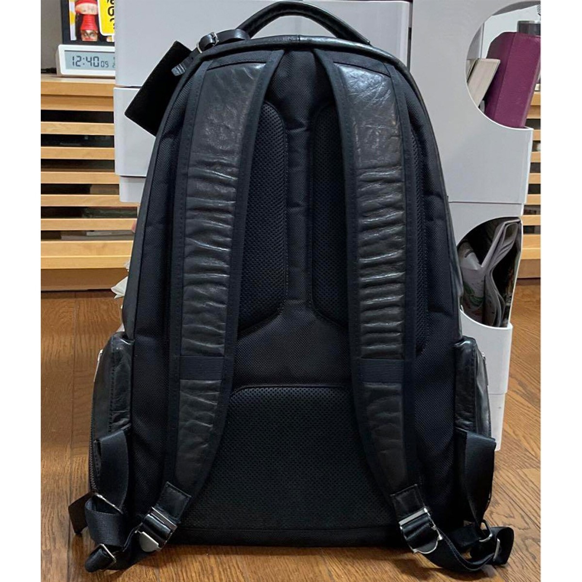 YOSHIDA COMPANY LUGGAGE LABEL ELEMENT DAYPACK Backpack Black YOSHIDA COMPANY LUGGAGE LABEL ELEMENT DAYPACK Backpack Black