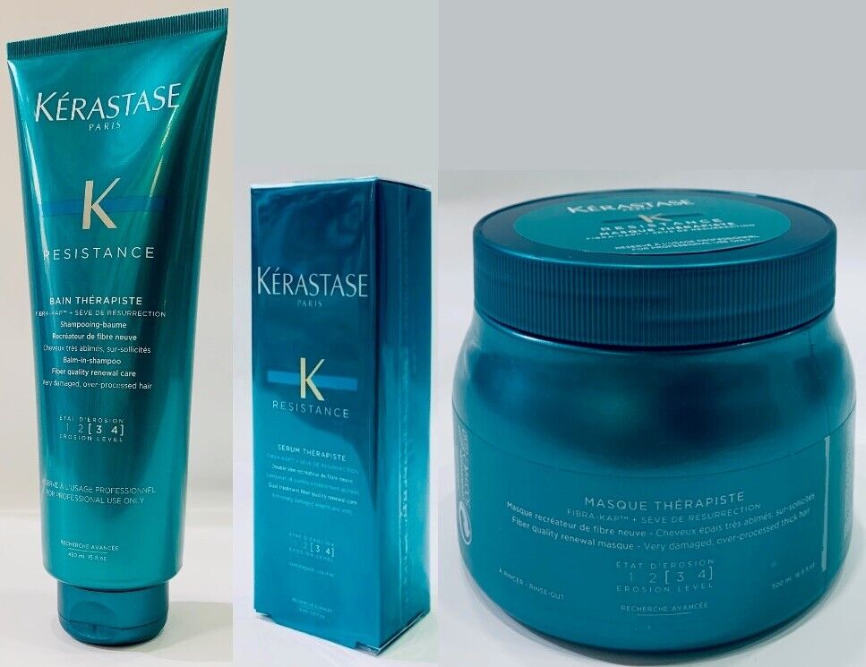 Therapiste: Bain 450ML + tratamiento therapiste 500ML + Suero 30ML Kerastase