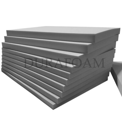 DURAFOAM Schaumstoff grau - hohe Dichte - 1 von 120 cm x 80 cm x 1,9 cm