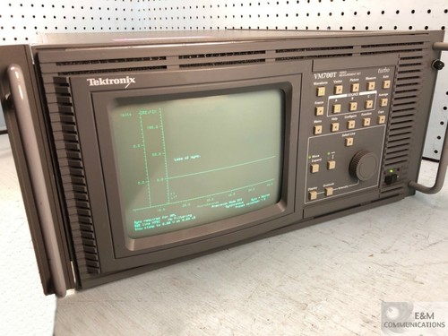 VM700T TEKTRONIX VIDEO MEASUREMENT TURBO TEST SET OPT 01, 40, 48 S/N ...